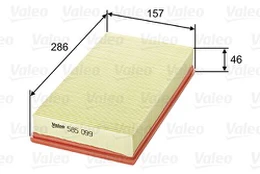 Oro filtras VALEO 585099 kaina