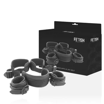 Fetish Submissive Bondage FETISH SUBMISSIVE - OPEN LEGS POSITION WITH NOPRENE LINING HANDCUFFS