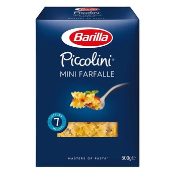 Makaronai BARILLA PICCOLINI MINI FARFALLE, 500 g