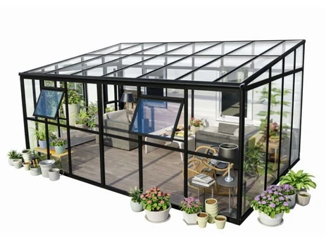 Stiklinis šiltnamis LeanTo'220x434