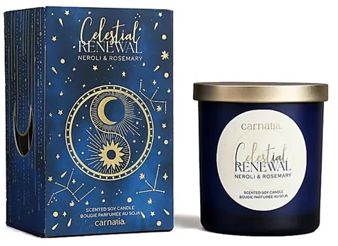Kvepianti sojų vaško žvakė Celestial Renewal, Carnatia „Starry Spell”