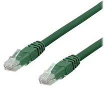 DELTACO U/UTP Cat6a patchkabel, LSZH, 15m, Žalias