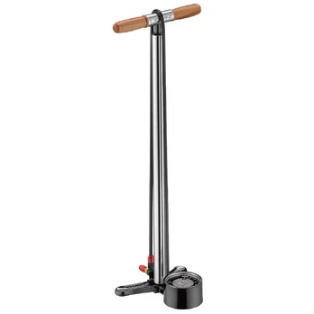 Lezyne Alloy Floor Drive 3.5 Tall pastatoma pompa | Gloss Silver
