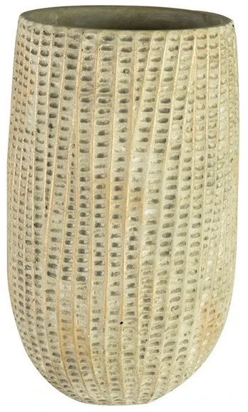 Ter Steege Keraminis vazonas FEICO, apvalus, žalias, 15 x 24(A) cm