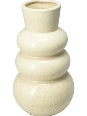 Keramikinė vaza CREAM BUBBLE, 16 x 29 cm, 1 vnt