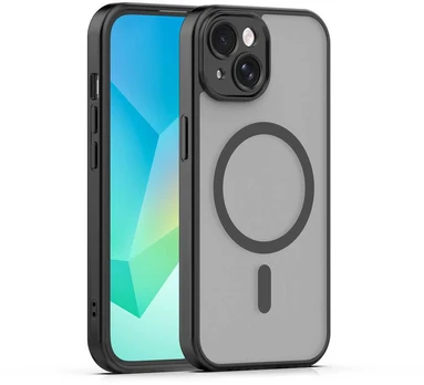 Dėklas Telforceone Mag Matt case for iPhone 13 6,1' juodas camera protection