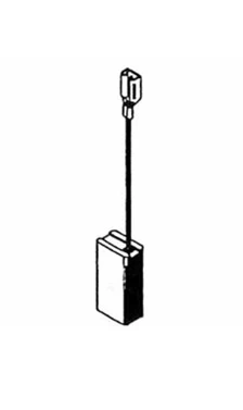 Šepetėlis Haushalt, 5 mm x 8 mm x 15.5 mm, 2 vnt.