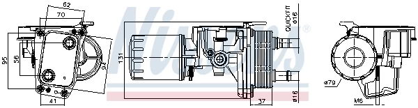 Alyvos radiatorius NISSENS NIS 91337