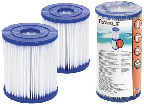 Vandens filtro kasetės I tipo siurbliui Bestway, 2 vnt.
