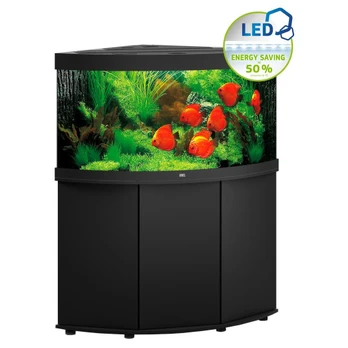 LED Trigon 350 Akvariumas kampinis juodas
