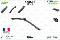 Galinis valytuvas Valeo HydroConnect HR43, 430 mm kaina