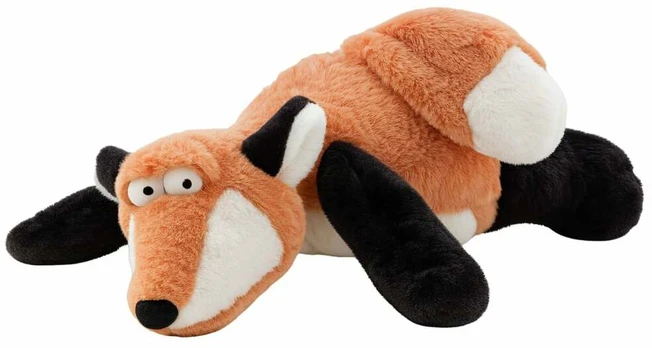 Pliušinis žaislas lapė 22533, juodas/oranžinis, 14 cm