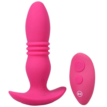 Doc Johnson A-Play Rise Silicone Plug with Remote 12 Modes Juodas