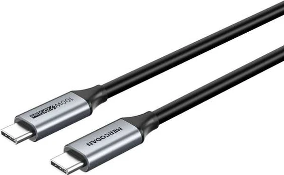 Mercodan USB-C kabelis 2,0m, USB 3.2 Gen 2, 20Gbps, 100W PD, 4K@60Hz,