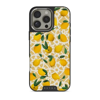 Lemon Juice - iPhone 16 Pro Max Case, Elite Dark (MagSafe) / Silver