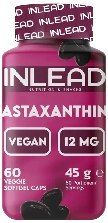 Astaksantino kapsulės INLEAD 12 mg, 60 vnt