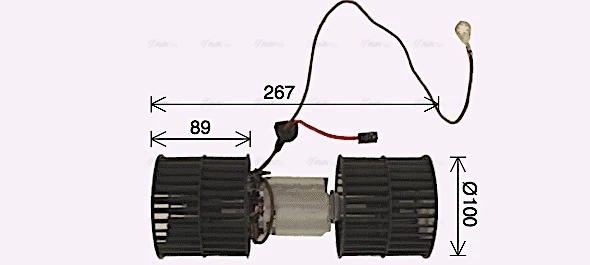 AVA FD8652 AVA Interior blower motor
