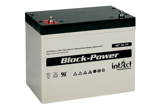 intAct BP12-75 12V 75Ah AGM VRLA akumuliatorius
