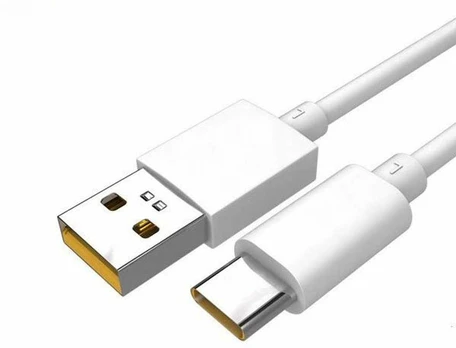 DL136 OPPO USB-C Data Cable SUPERVOOC Charge 65W 1m Baltas (Bulk)
