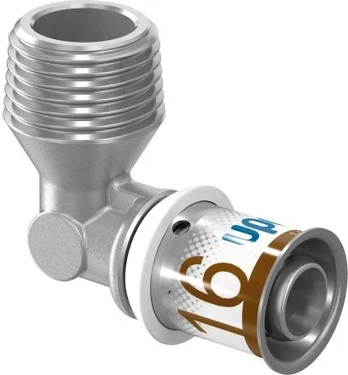 Uponor S-Press PLUS alkūnė išoriniu sriegiu 16-R1/2"MT