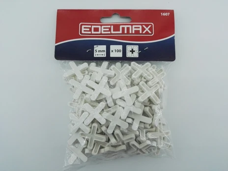 Plytelių kryželiai EDELMAX, 5 mm storio, 100 vnt.