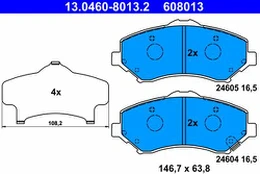 ATE 13.0460-8013.2 Brake pad set