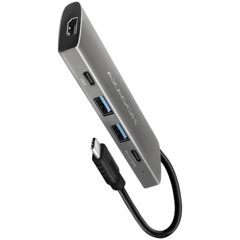 AXAGON HMC-5H USB-C 3.2 Gen 1 hub, 3x USB-A, 4K HDMI, PD 100W, 100cm USB-C cable