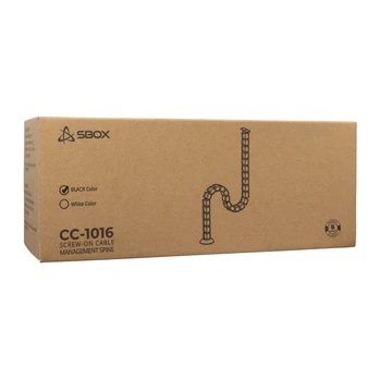 Sbox CC-1016B Cable Management Black