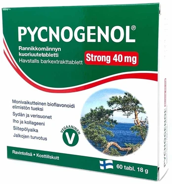 Hankintatukku Oy HKK Pycnogenol Strong 40 Mg tabletės N60