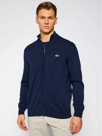 Lacoste Džemperis AH1957 Tamsiai mėlyna Classic Fit