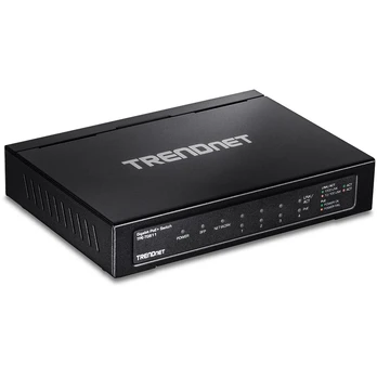 Šakotuvas TRENDnet Switch 6 Port Gbit PoE+ 65W Metall