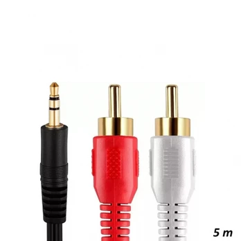 Riff RF034 3.5mm to 2x RCA Audio Cable 5 m gold plated connectors