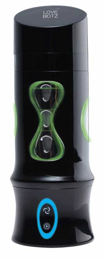 XR Brands Beat It Rechargeable Rotating Stimulation Device Juodas