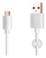Fixed USB/micro USB 2m, balta