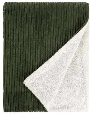 Pledas Homla Basic Mirado, balta sp./žalia sp., 150 cm x 200 cm