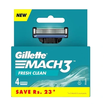 GILLETTE_Mach3 "Fresh Clean" užpildai 4 vnt.