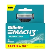 GILLETTE_Mach3 "Fresh Clean" užpildai 4 vnt. kaina