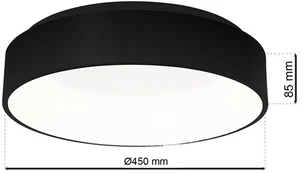 OHIO šviestuvas 24W LED Ø450mm