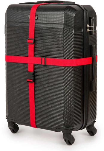 Solier Accessories Security luggage strap set for suitcase SA50 red