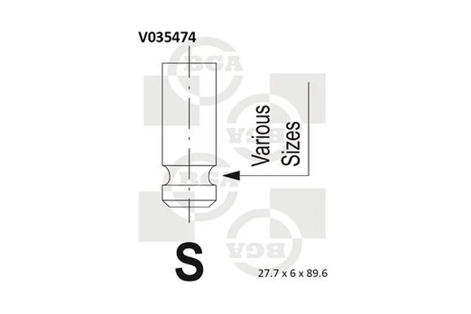 Įvado vožtuvas BGA V035474
