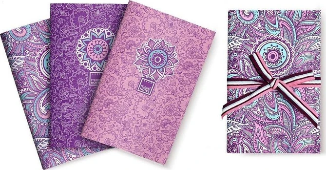 Make Notes Violetinė & Pale Notebook A6 / 32 puslapiai lygūs 3vnt.