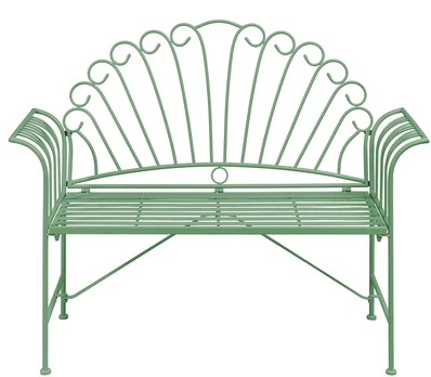 Beliani Sodo suoliukas CAVINIA, 125 cm, metalinis, žalias