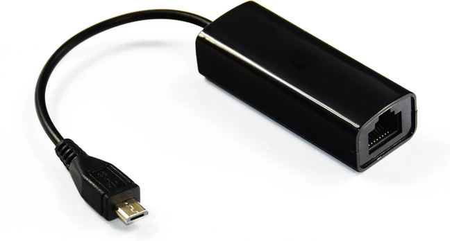 Karta jungiama į tinklą MicroConnect USB MICRO to Ethernet, Juodas