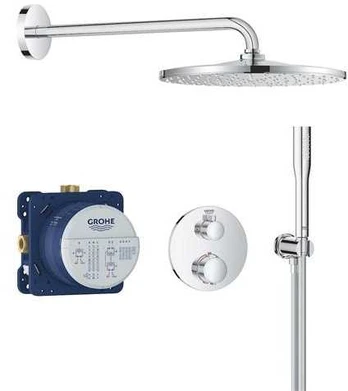 Grohe Indbygbrusesys Precision 310 rund krom