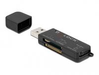 SD/Micro SD/MS atminties kortelės delock SuperSpeed USB Card Reader