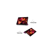iLike iPad 10.2 Tri-Fold Eco-Leather Stand Case Violetinė kaina