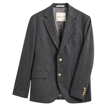 Švarkas vyrams, Pilka, Wool flannel club blazer