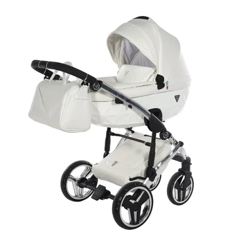 Junama Fluo Individual White Silver Vežimėlis 2 in 1
