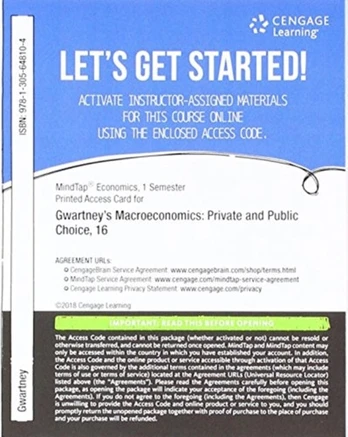 MINDTAP ECONOMICS, 1 TERM PRINTED ACCESS