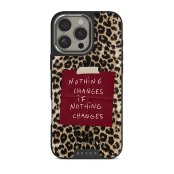 Nothing Changes - iPhone 16 Pro Max Case, Elite Dark (MagSafe) / Silver